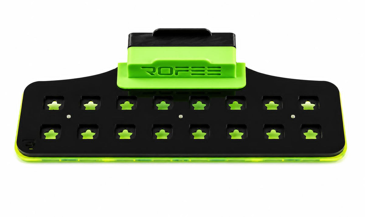 Front View of ROFEE REEF 16 Plug Magnetic Coral Frag Rack