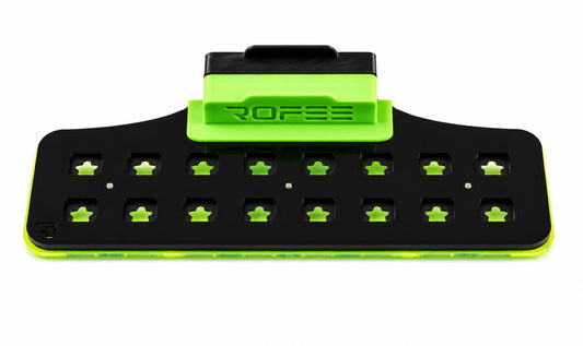 Front View of ROFEE REEF 16 Plug Magnetic Coral Frag Rack