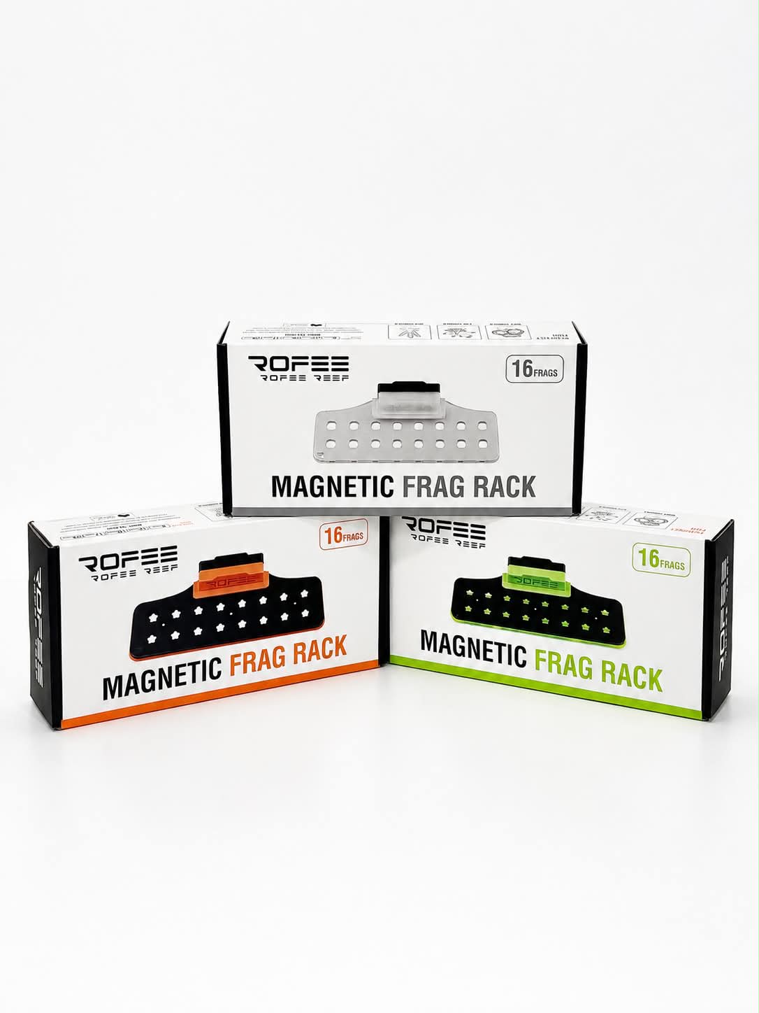 ROFEE REEF 16 Plug Magnetic Coral Frag Rack Packaging