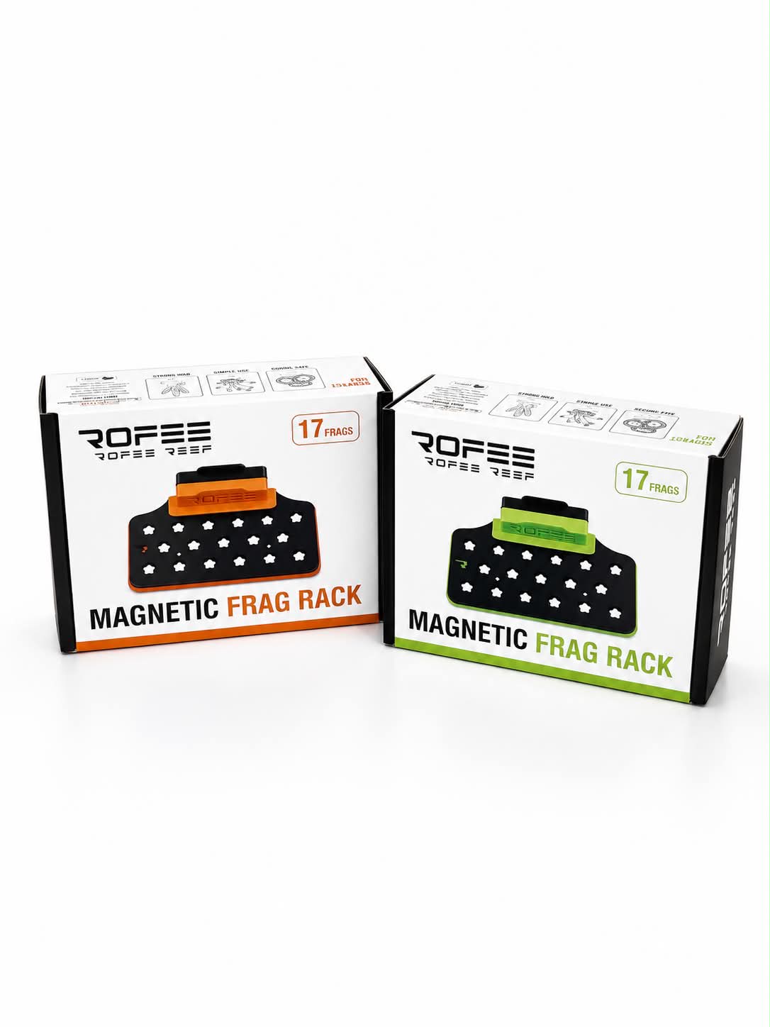 ROFEE REEF 17 Plug Magnetic Coral Frag Rack Packaging