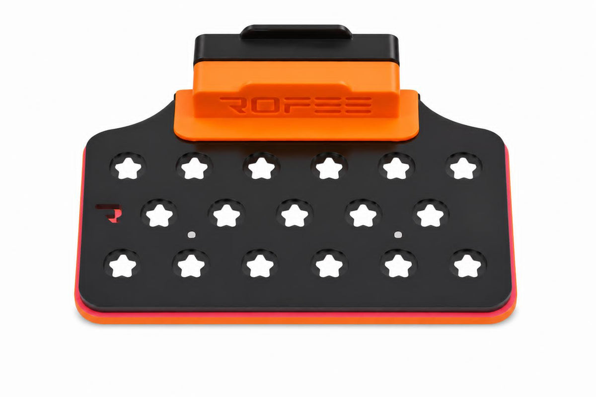 Front View of ROFEE REEF 17 Plug Magnetic Coral Frag Rack